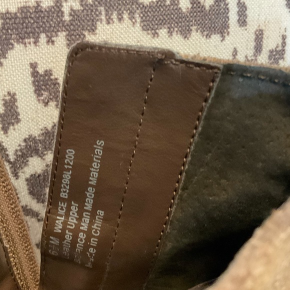 Franco Sarto Brown Suede Buckle Wedge Boot Sz 6.5 - Picture 5 of 13